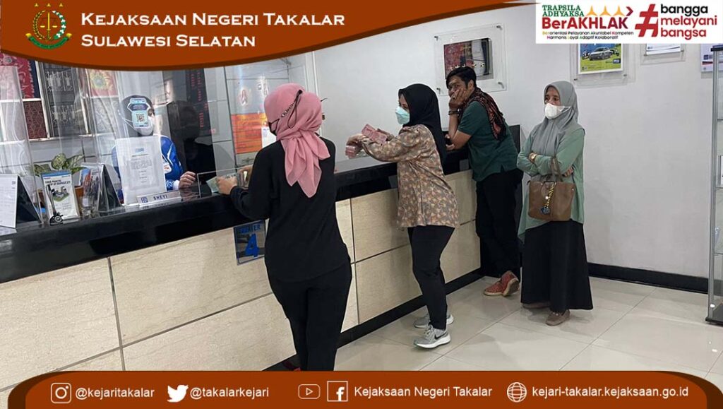 Penyetoran di Bank BRI Kantor Cabang Takalar